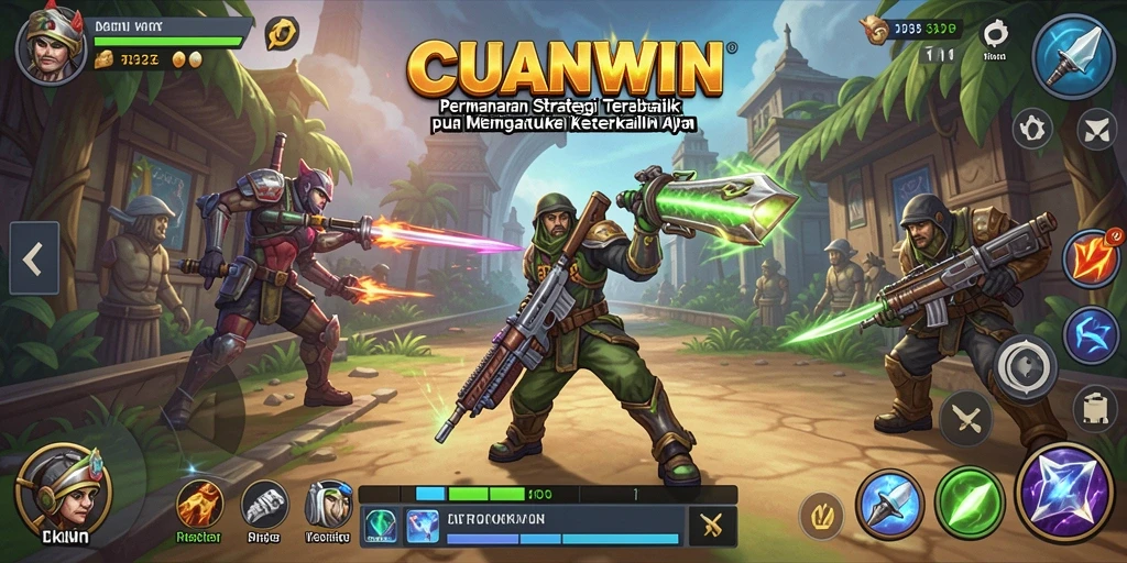 Cuplikan gameplay CUANWIN yang menegangkan dan strategis dalam aksi.