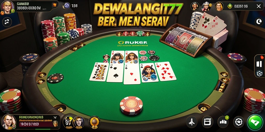 Tampilan gameplay DEWALANGIT77 yang menegangkan dan penuh strategi.