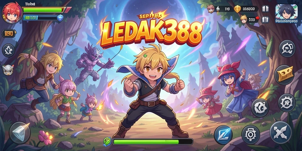 Tampilan gameplay yang menakjubkan dari LEDAK388 dalam aksi.