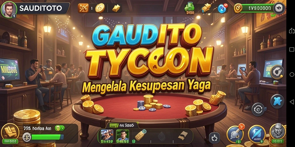Tangkapan layar utama SAUDITOTO menampilkan strategi Tycoon yang mendebarkan.